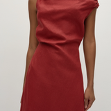 Faithfull - Suis Midi Dress Deep Red