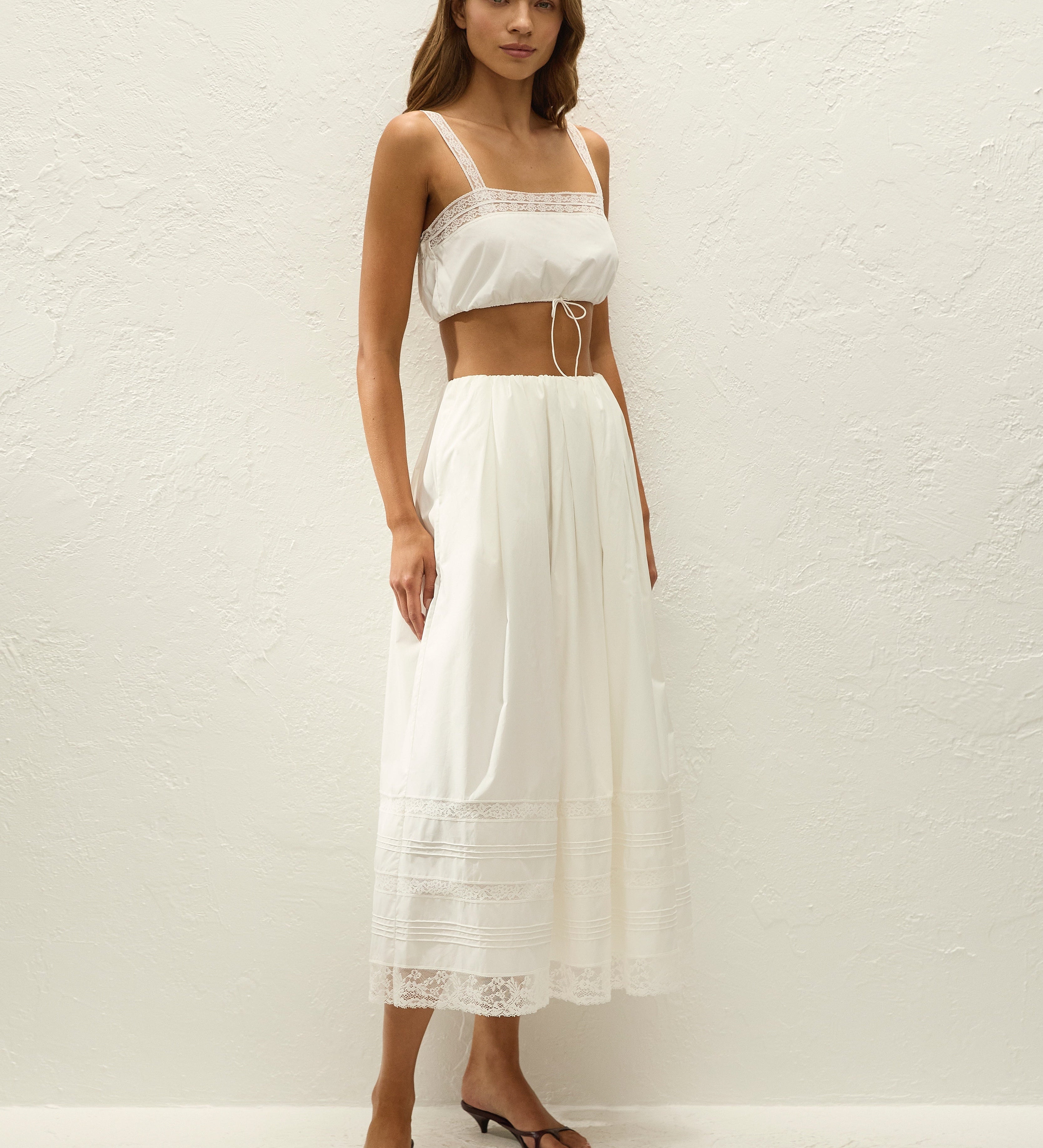 Faithfull - Renee Top Ixora Lace White