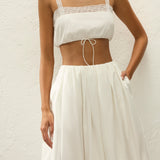 Faithfull - Renee Top Ixora Lace White