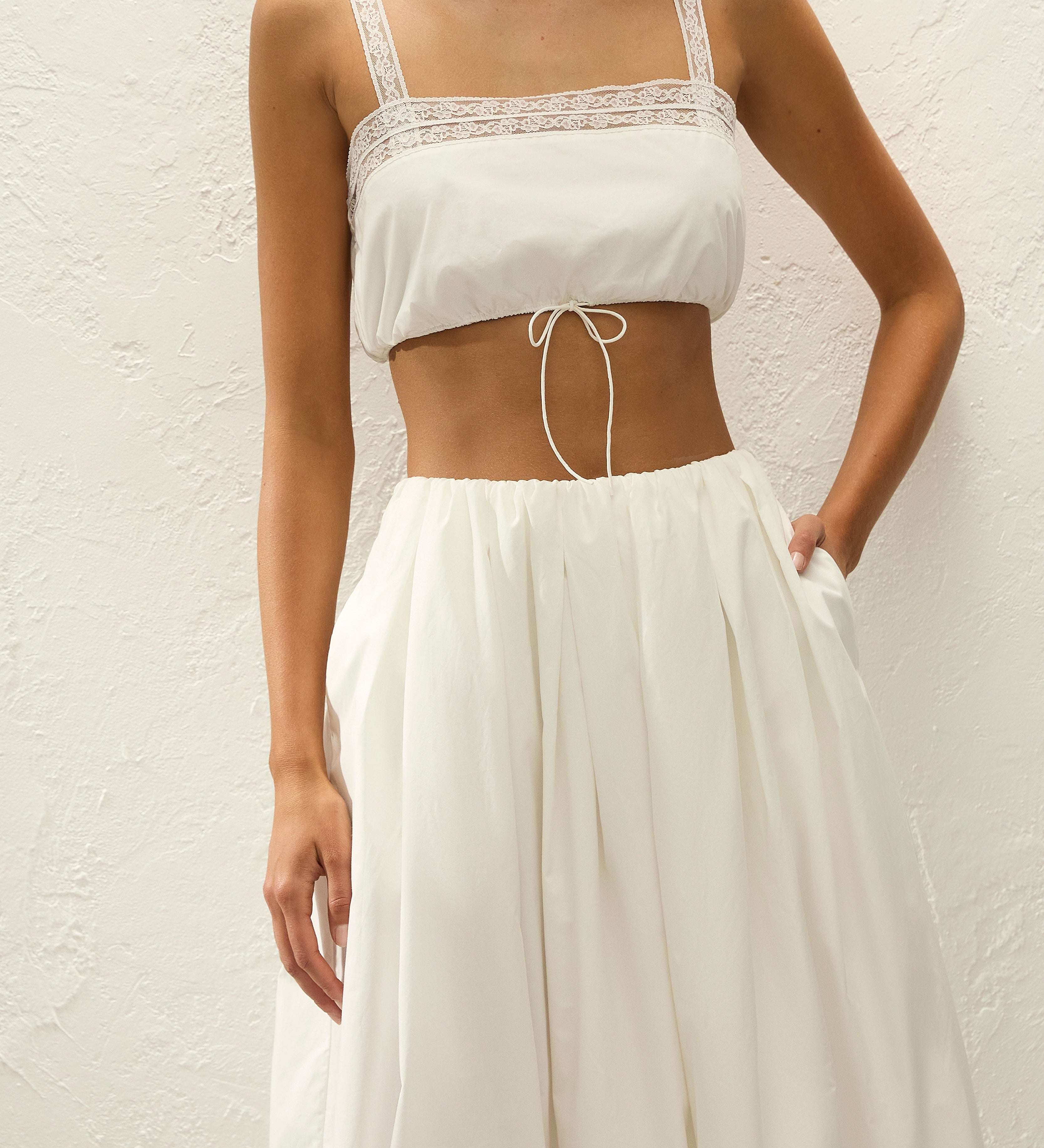 Faithfull - Renee Top Ixora Lace White