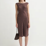 Posse - LEO DRESS - CHOCOLATE POLKA DOT