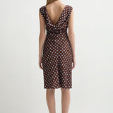 Posse - LEO DRESS - CHOCOLATE POLKA DOT