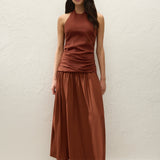 Faithfull - Tali Maxi Dress Terracotta