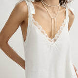 Posse - MARILYN SHIFT DRESS - VINTAGE WHITE