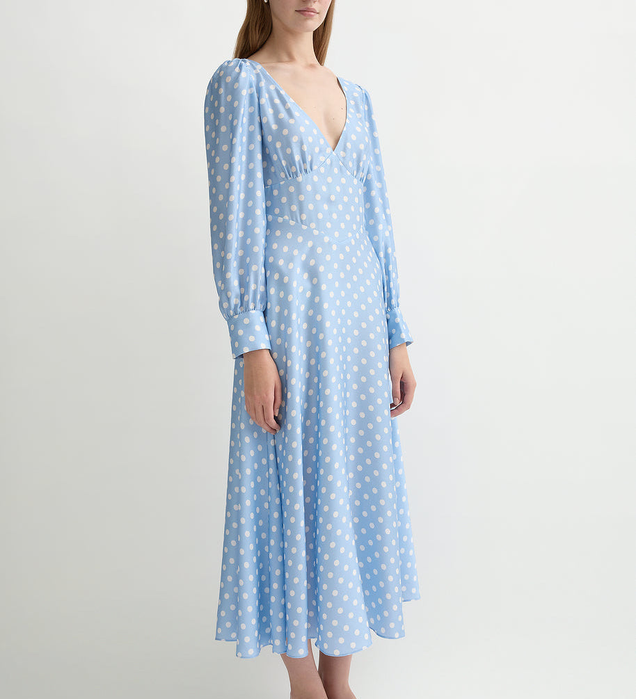 Posse - TILLIE DRESS - BLUE POLKA DOT