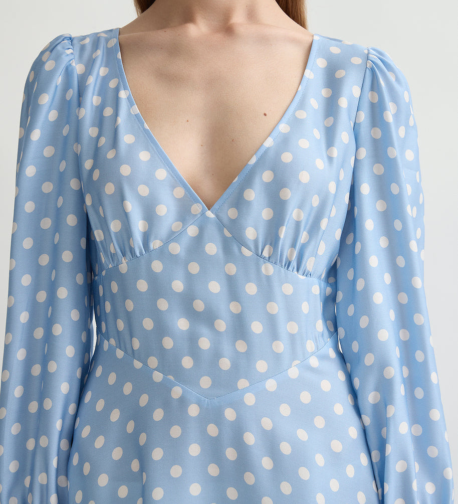Posse - TILLIE DRESS - BLUE POLKA DOT