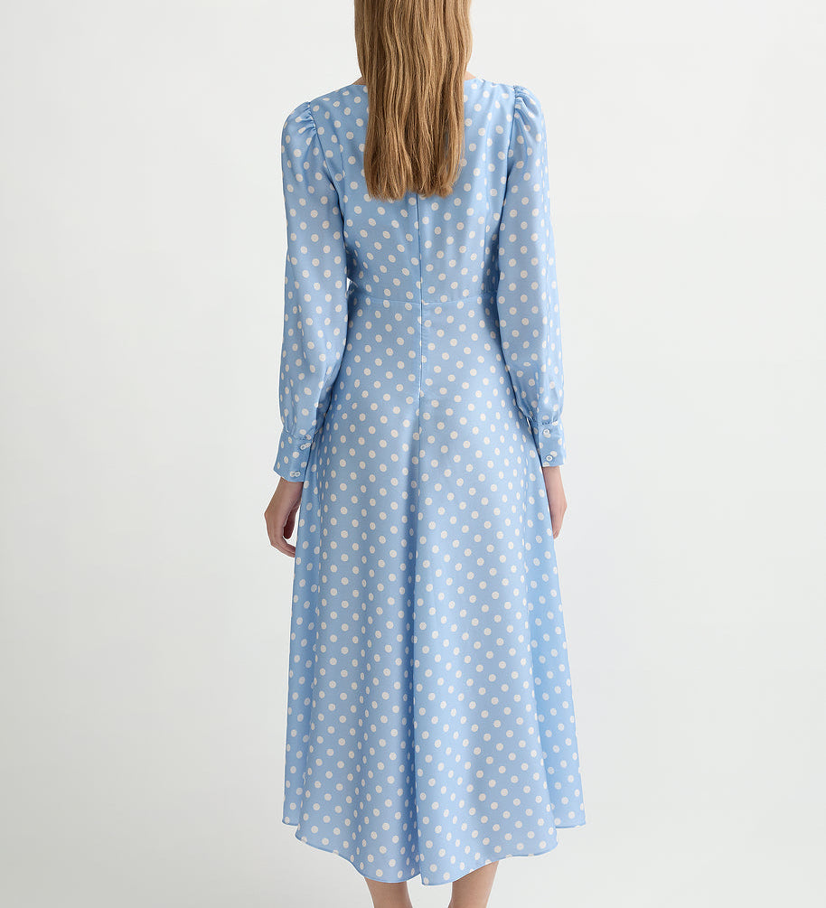 Posse - TILLIE DRESS - BLUE POLKA DOT