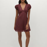 Faithfull - Ulla Mini Dress Bordeaux