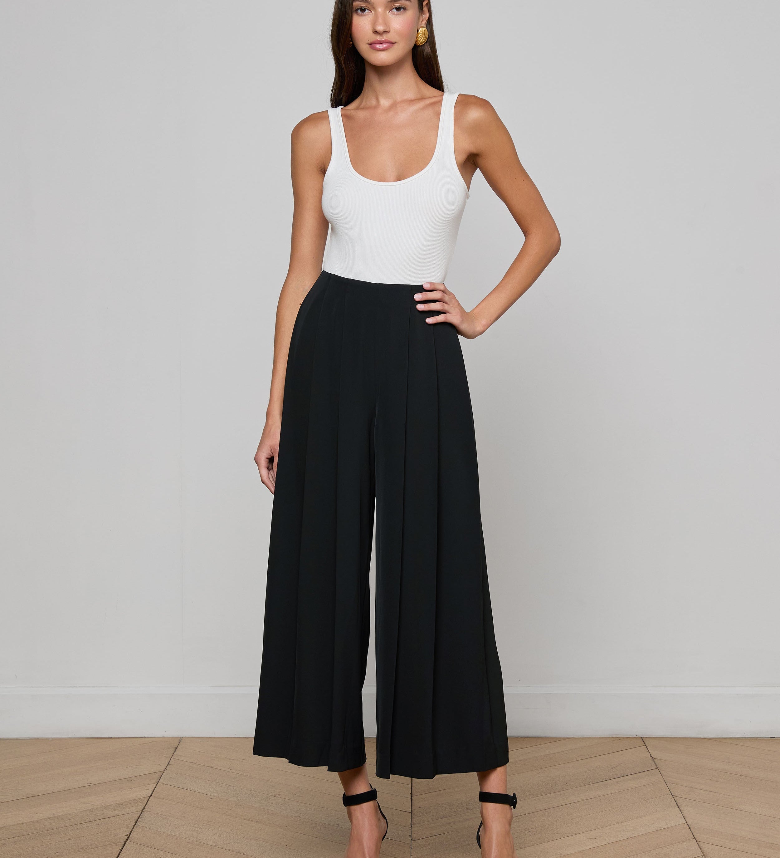 L'AGENCE - Novalynn Cropped Pleated Pant