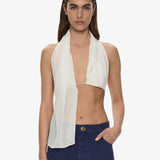 Christopher Esber - Silk Scarf Chain Bra Top