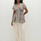 Faithfull - Lova Top Norway Stripe Espresso