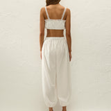 Faithfull - Maratea Pant Ixora Lace White