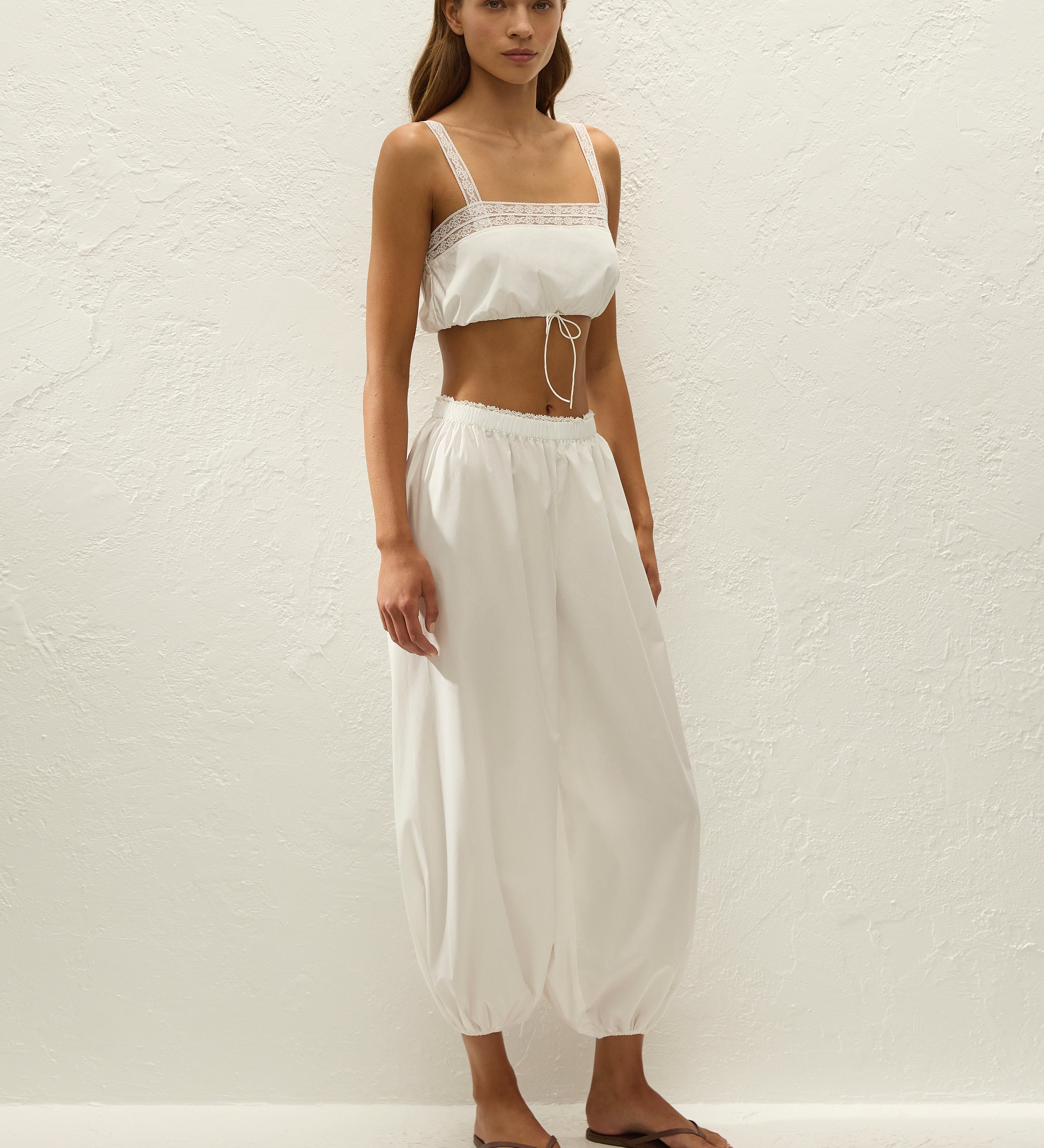 Faithfull - Maratea Pant Ixora Lace White