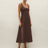 Faithfull - Esme Midi Dress Martinha Polka Dot