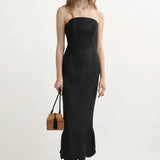 Posse - ESSIE STRAPLESS DRESS - BLACK