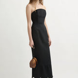 Posse - ESSIE STRAPLESS DRESS - BLACK