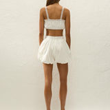 Faithfull - Arras Short Ixora Lace White
