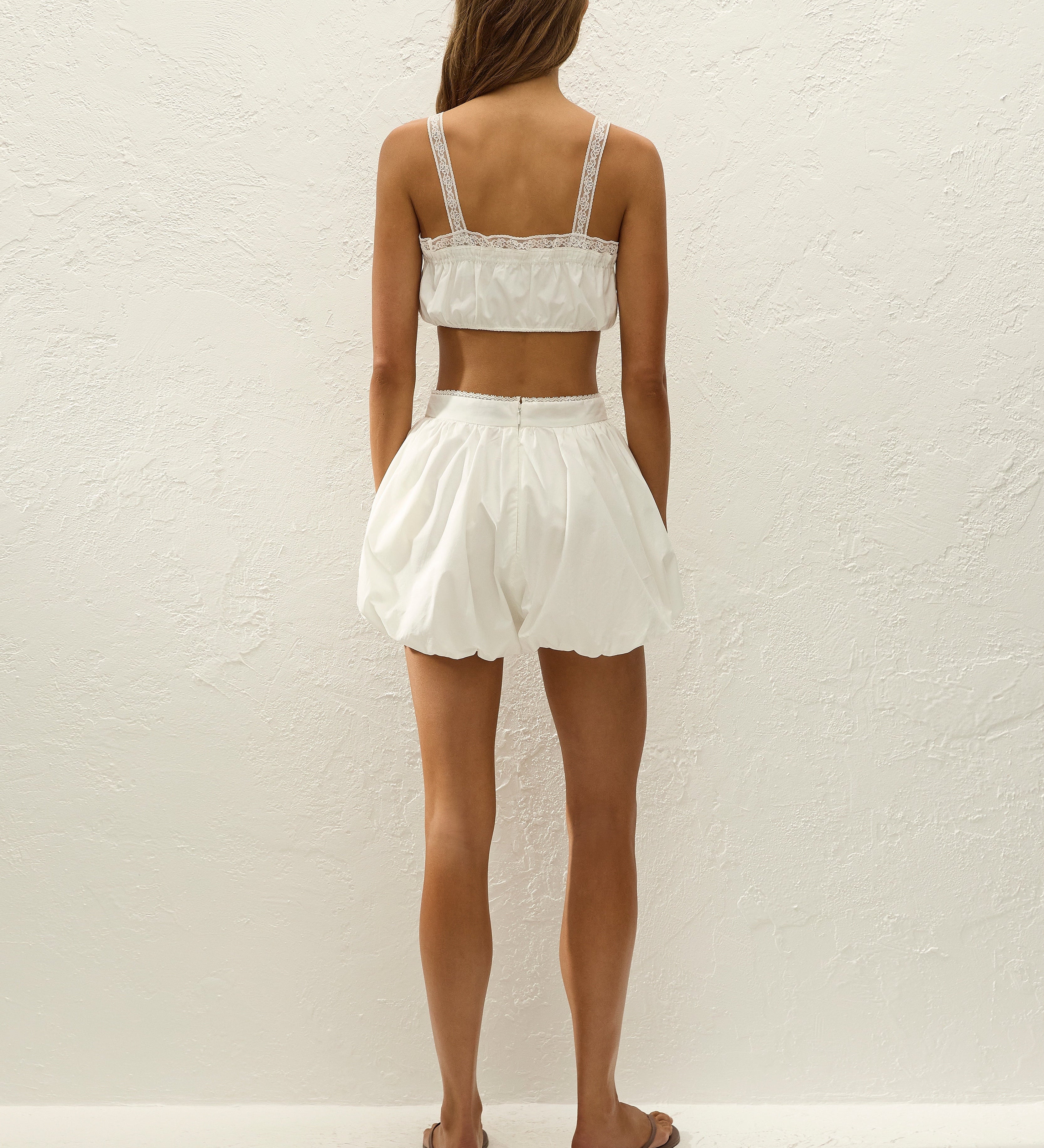 Faithfull - Arras Short Ixora Lace White