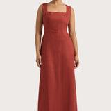 Faithfull - Lais Midi Dress Garnet - Final Sale