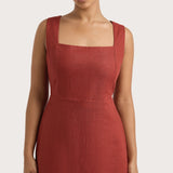 Faithfull - Lais Midi Dress Garnet - Final Sale