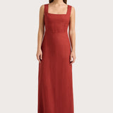 Faithfull - Lais Midi Dress Garnet - Final Sale