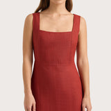 Faithfull - Lais Midi Dress Garnet - Final Sale