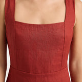 Faithfull - Lais Midi Dress Garnet - Final Sale