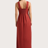 Faithfull - Lais Midi Dress Garnet - Final Sale