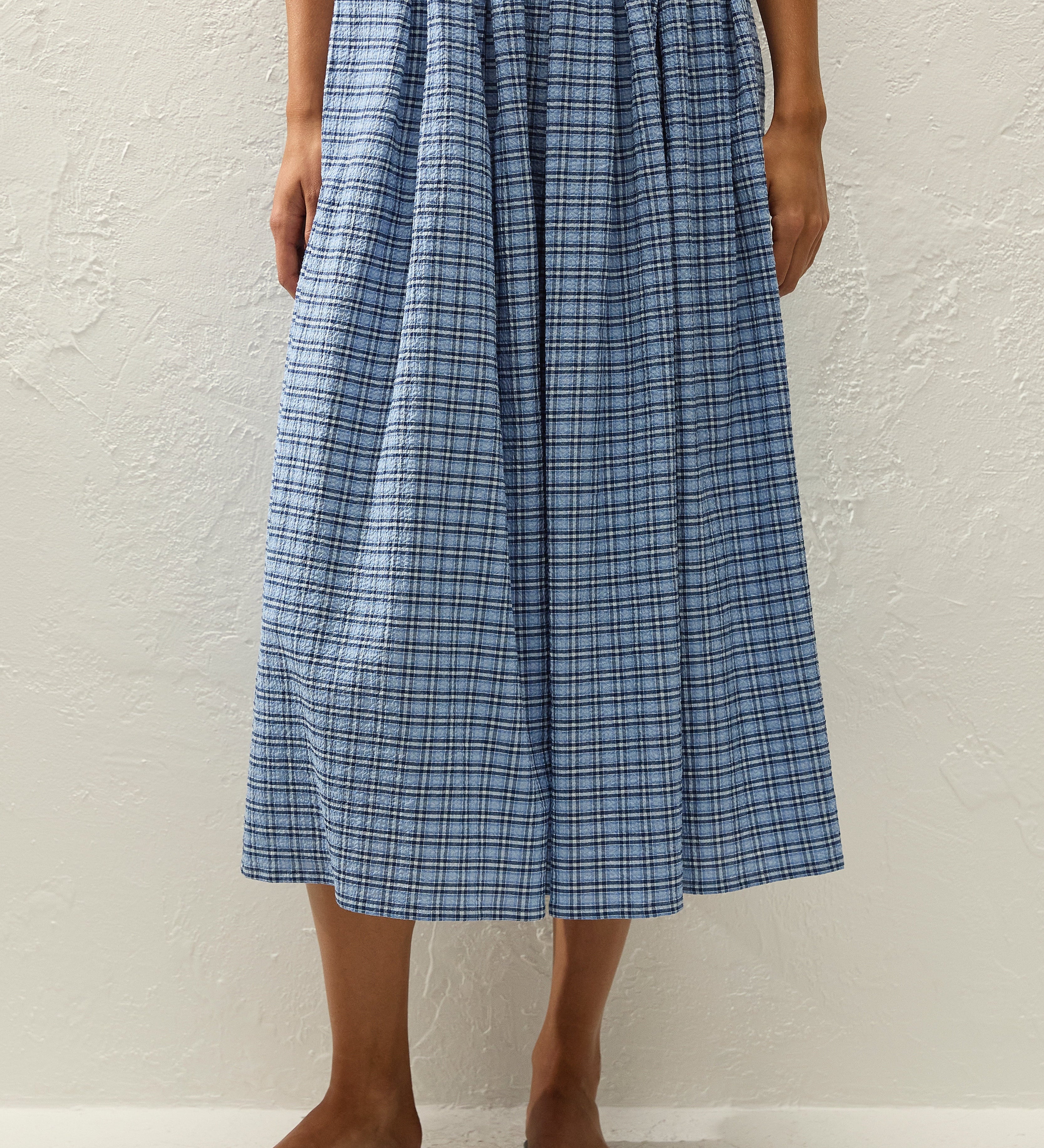 Faithfull - Agora Skirt Vintage Blue Check