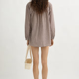 Posse - MIRA SHIRT - PETITE MOCHA GINGHAM