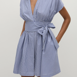 Faithfull - Lova Mini Dress Helle Stripe Vintage Navy