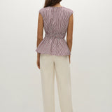 Faithfull - Hedda Top Maia Stripe Burgundy