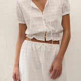 Faithfull - Santana Top Lucy Broderie White