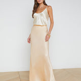 L'AGENCE - Zeta Satin Maxi Skirt