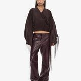 Christopher Esber - Corduroy Cocoon Fringed Jacket