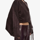 Christopher Esber - Corduroy Cocoon Fringed Jacket