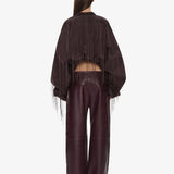Christopher Esber - Corduroy Cocoon Fringed Jacket