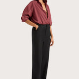 Faithfull - Freja Shirt Wine Stripe - Final Sale