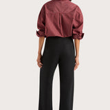 Faithfull - Freja Shirt Wine Stripe - Final Sale