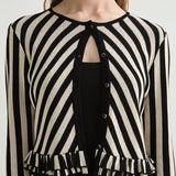 Posse - MILES CARDIGAN - CREAM & BLACK