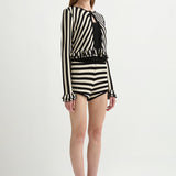 Posse - MILES CARDIGAN - CREAM & BLACK