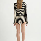 Posse - MILES CARDIGAN - CREAM & BLACK