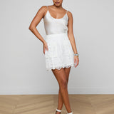 L'AGENCE - Riven Lace Mini Skirt