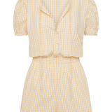 Faithfull - Roma Playsuit Butter Textured Gingham