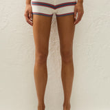 Faithfull - Playa Mini Short Vintage Breton Stripe Macro
