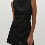 Faithfull - Lily Mini Dress Agnes Broderie Anglaise Black