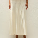 Faithfull - Mieralla Maxi Skirt Maja Pointelle Vintage White