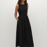 Faithfull - Tuva Midi Dress Agnes Broderie Anglaise Black