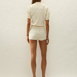 Faithfull - Duma Mini Shorts Ida Pointelle Vintage White