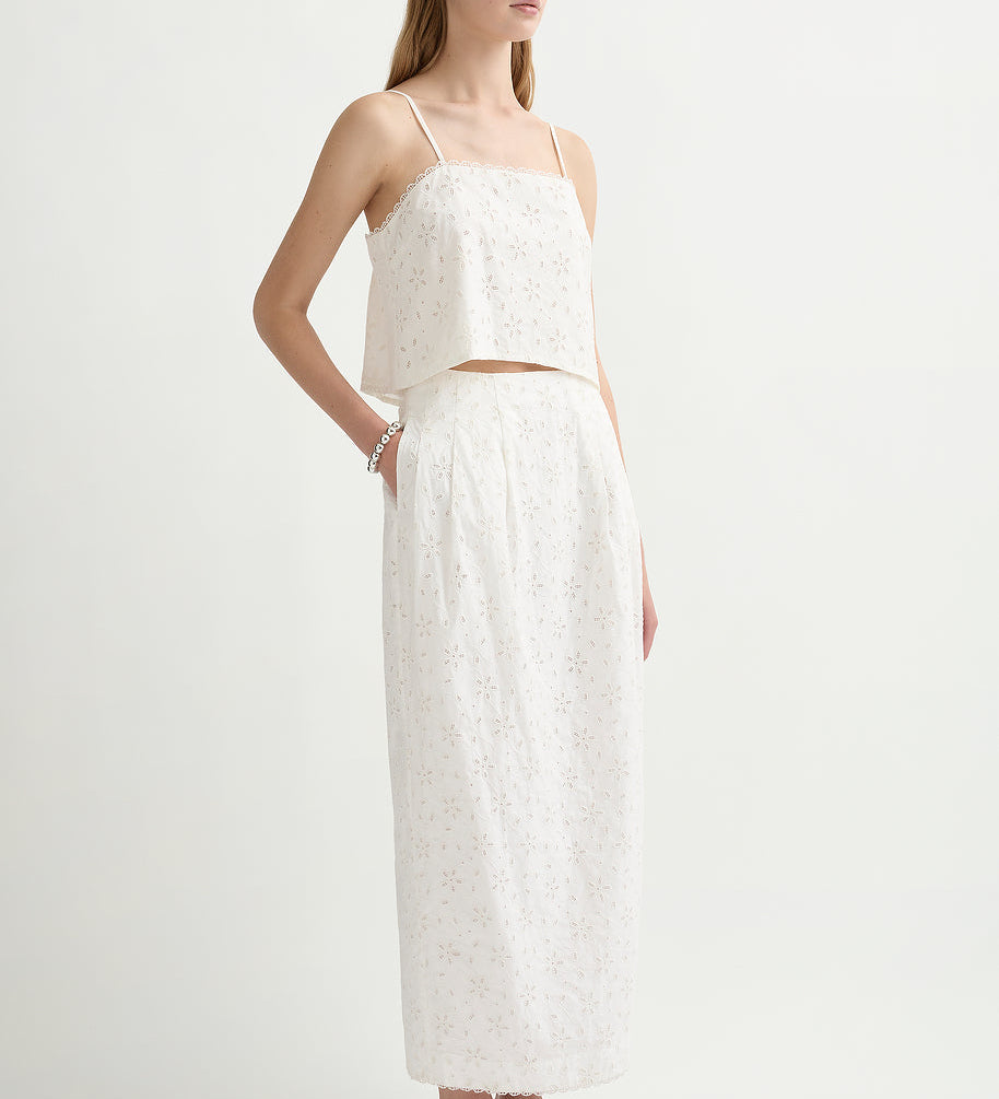 Posse - SALMA SKIRT - VINTAGE WHITE